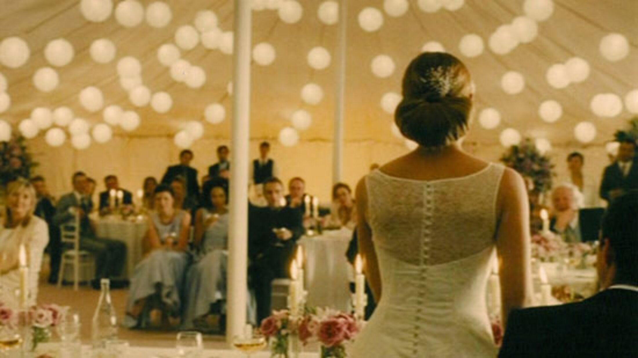 Production still from Imagine Me and You — set design by Eve Mavrakis